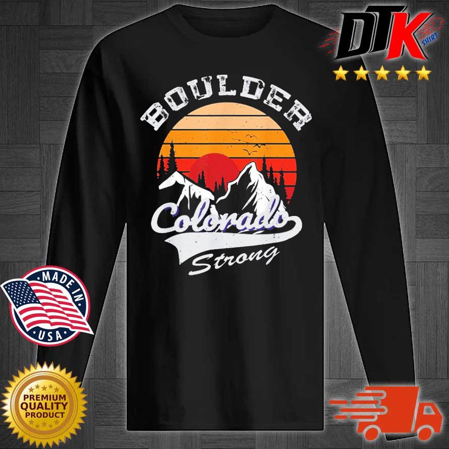 Boulder Colorado Strong t Shirt s 6xl Black Vintage Print Best Gift Full Size