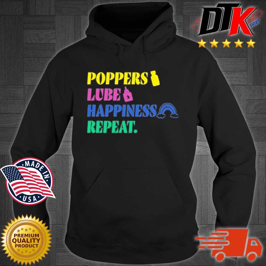 Poppers Lube Happiness Repeat Hoodie den