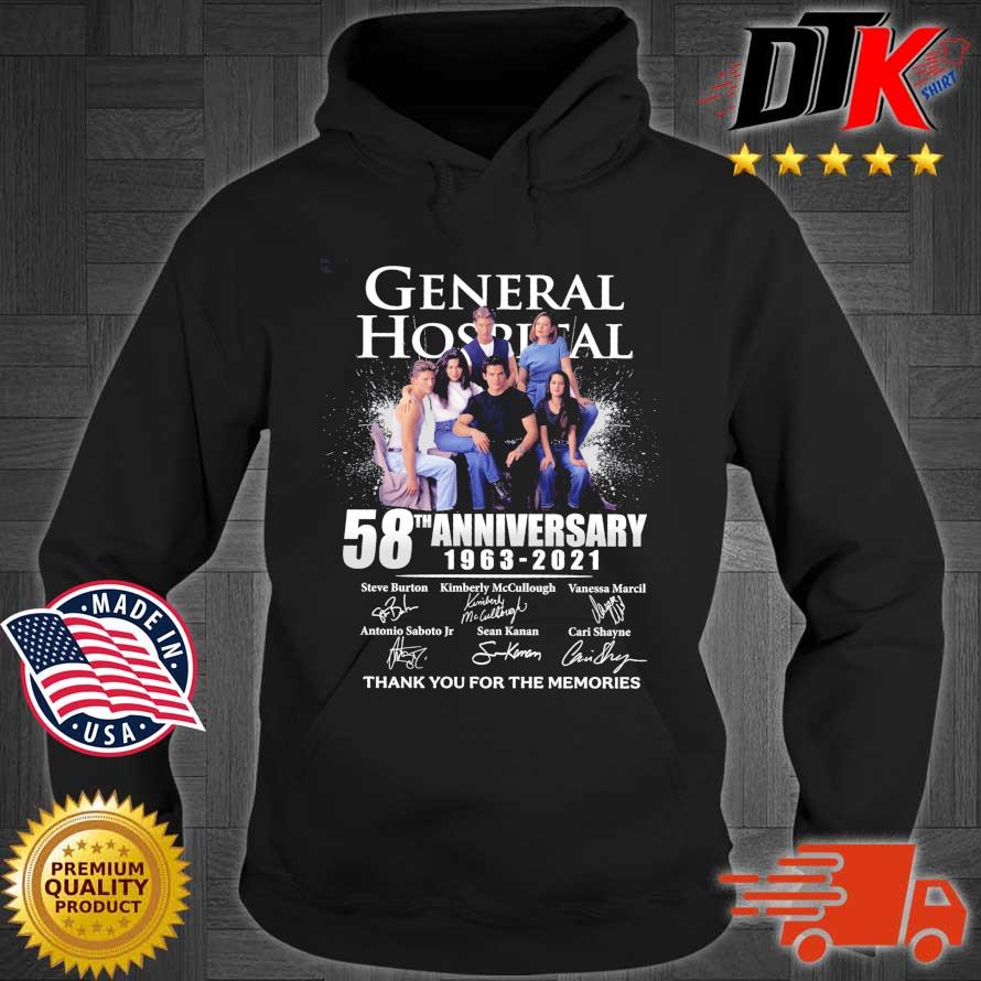 General Hospital 58th anniversary 1963-2021 thank you for the memories signatures Hoodie den