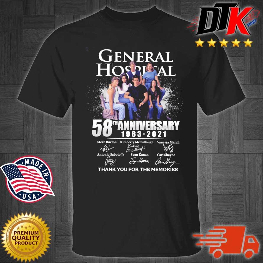 General Hospital 58th anniversary 1963-2021 thank you for the memories signatures shirt