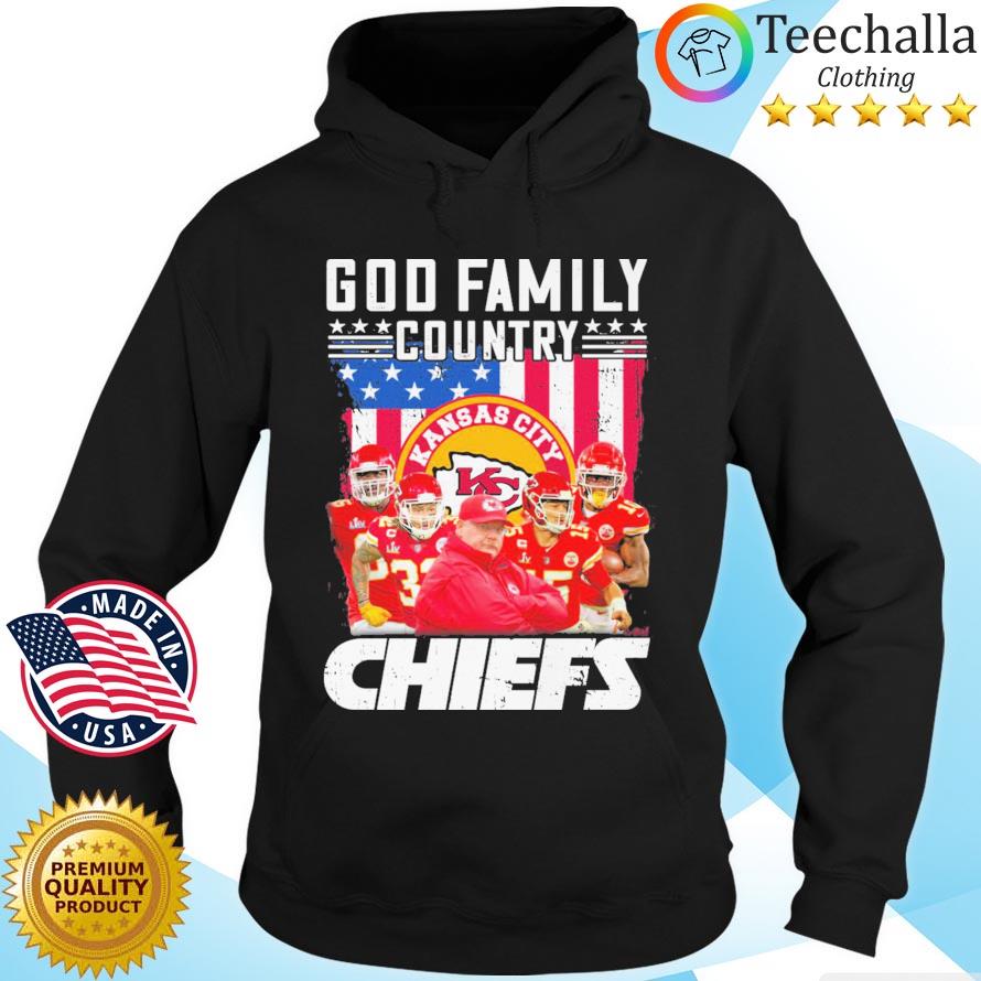 God family country Kansas City Chiefs American flag Hoodie den