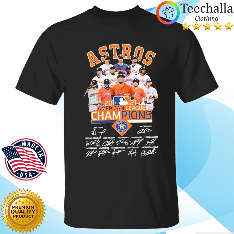 Houston Astros 2021 American League Champions World Series 2021 Signatures Shirt