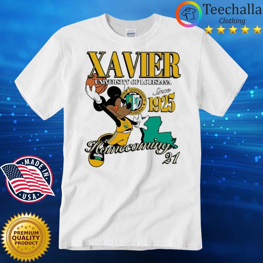 Mickey Mouse Xavier University Of Louisiana Since 1925 Homecoming 21 Shirt