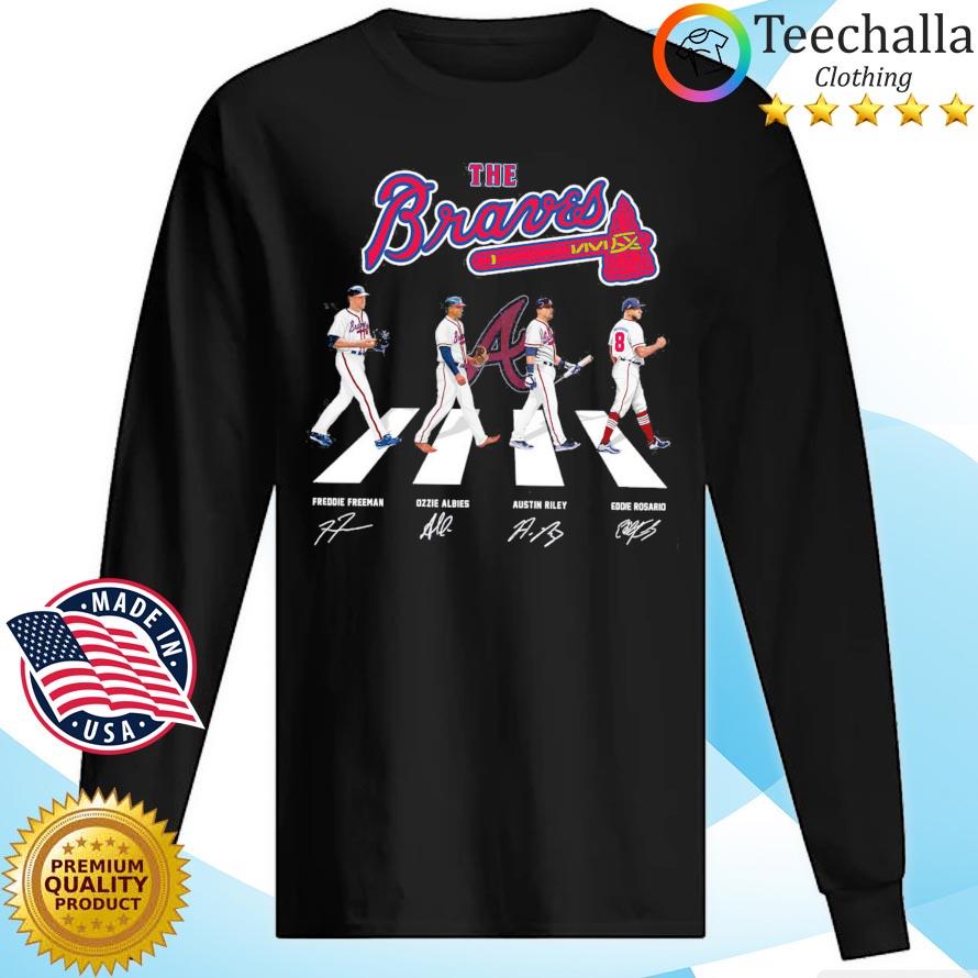 The Atlanta Braves Abbey Road Freddie Freeman Ozzie Albies Signatures Shirt,  hoodie, sweater, long sleeve and tank top