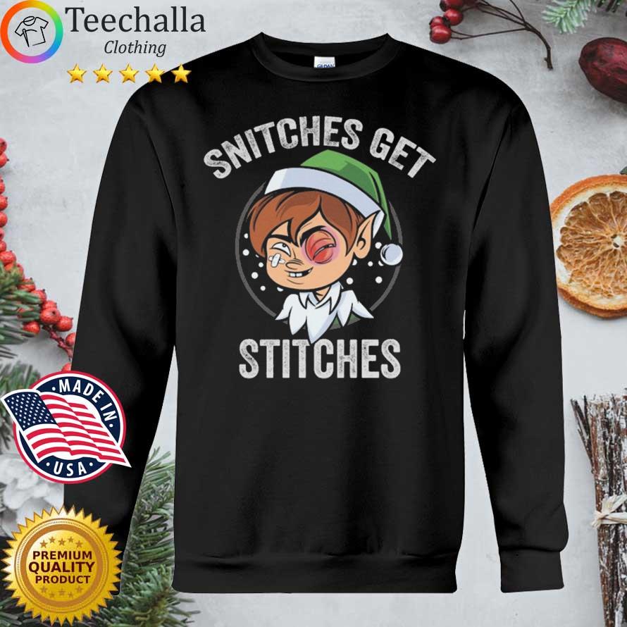 Snitches Get Stitches Elf Christmas sweater