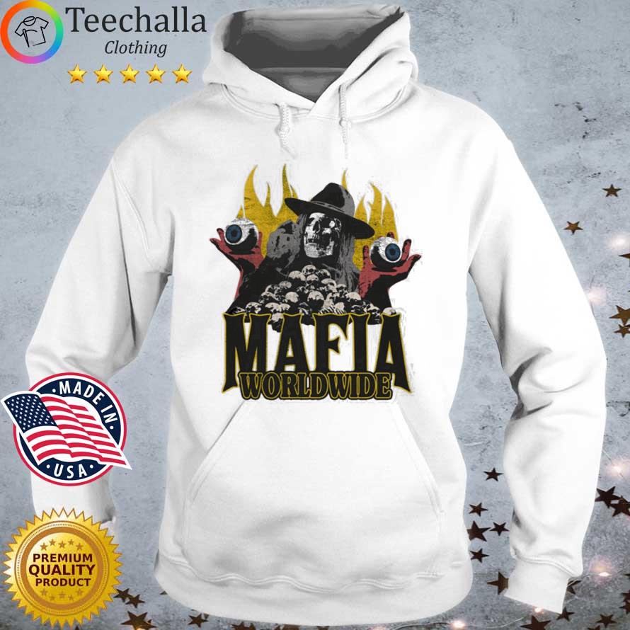 Mafia Worldwide Merch Skulls On Fire Shirt Hoodie trang