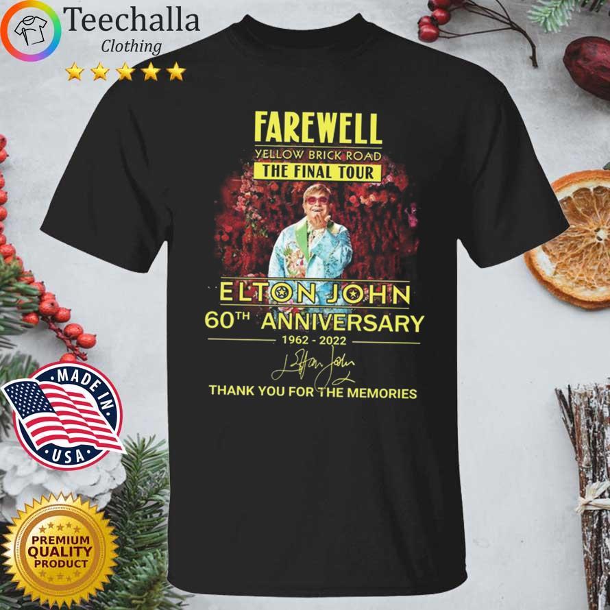 The-Farewell-Tour Elton-John Farewell Yellow Brick Road Unisex T-shirt Sweater Hoodie Premium T-shirt Tank Top Long Sleeve