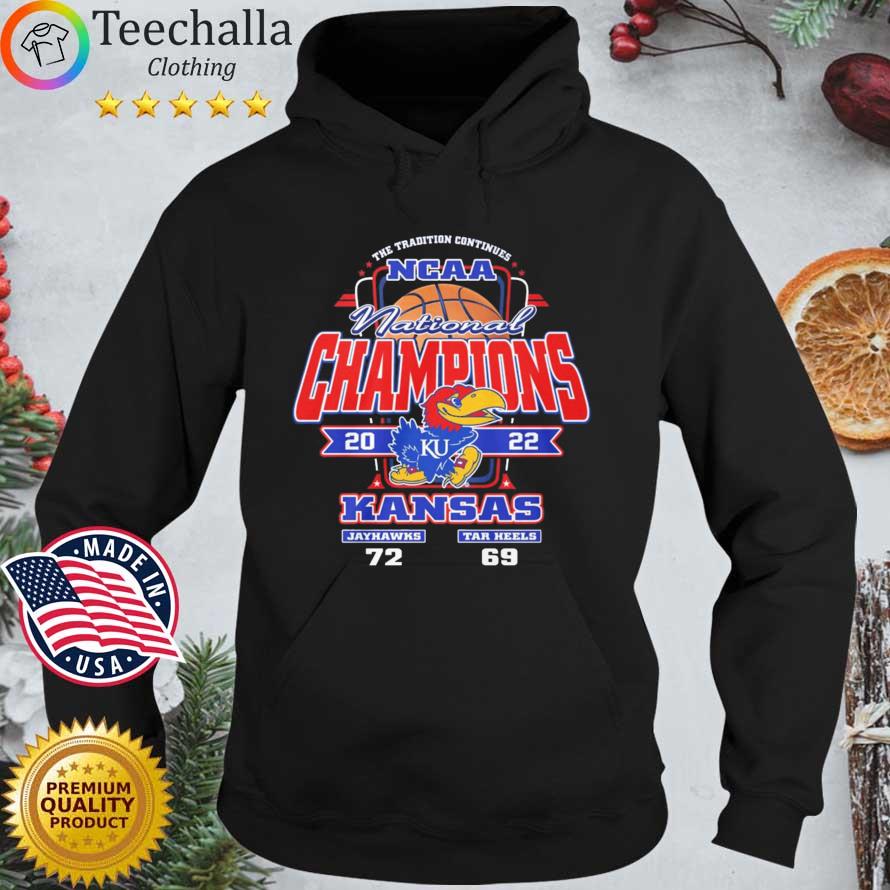 The Tradition Continues NCAA National Champions 2022 Kansas Jayhawks Shirt Hoodie den