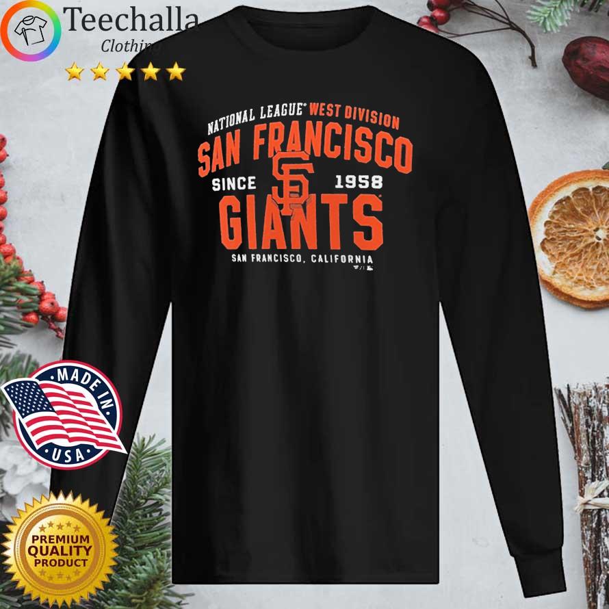 San Francisco Giants National League West Division Since 1958 Shirt Longsleeve tee den