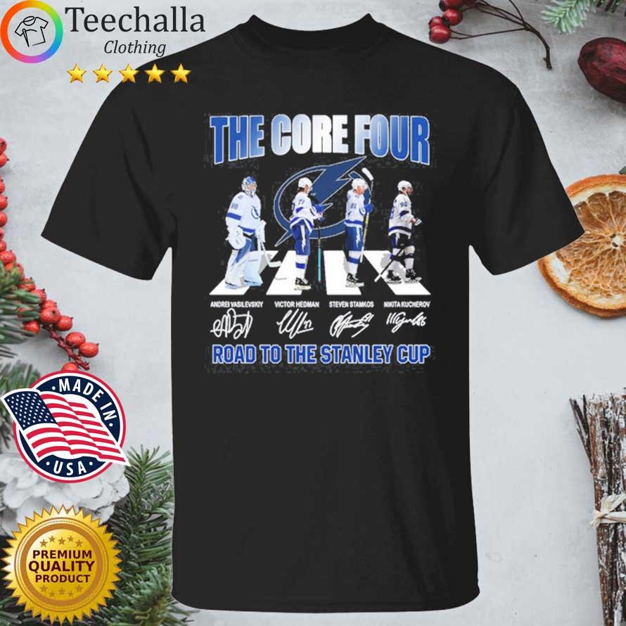 Tampa Bay Lightning The Core Four Road To The Stanley Cup Abbey Road signatures shirt