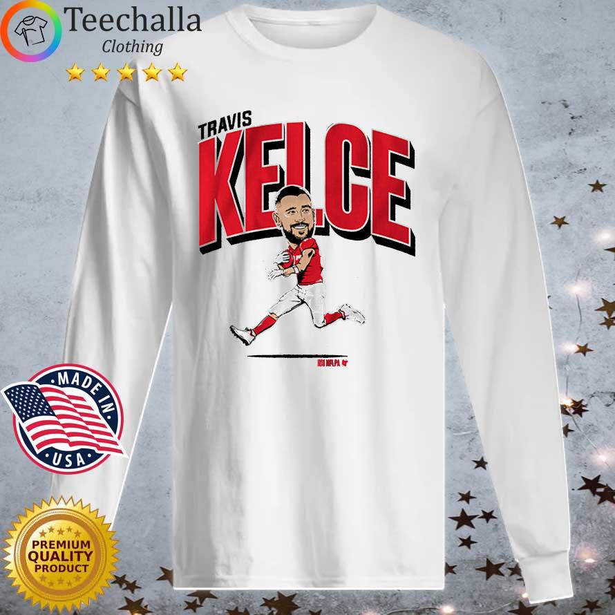 San Francisco 49ers Travis Kelce Caricature Shirt Longsleeve tee trang