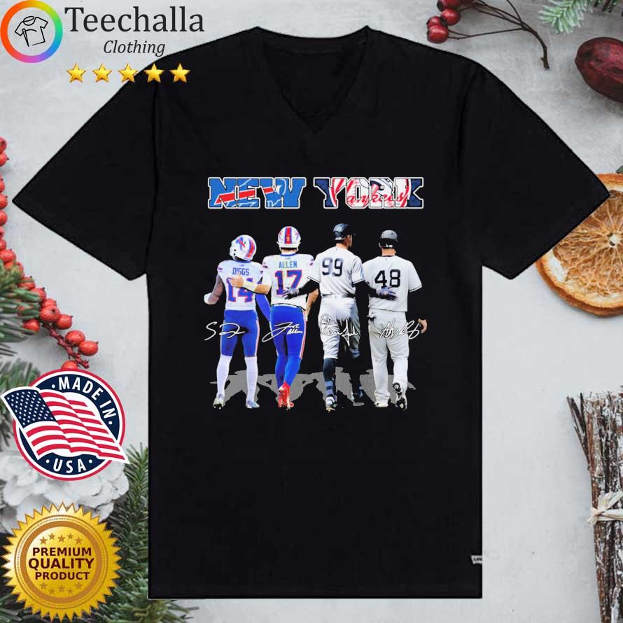 Buffalo Bills And New York Yankees Diggs Allen Aaron Judge And Anthony  Rizzo signatures shirt, hoodie, sweater, long sleeve and tank top