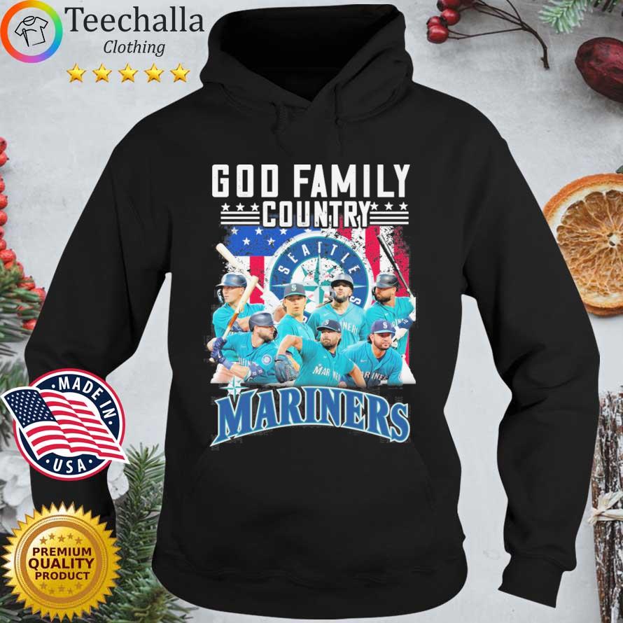 God Family Country Seattle Mariners American Flag s Hoodie den