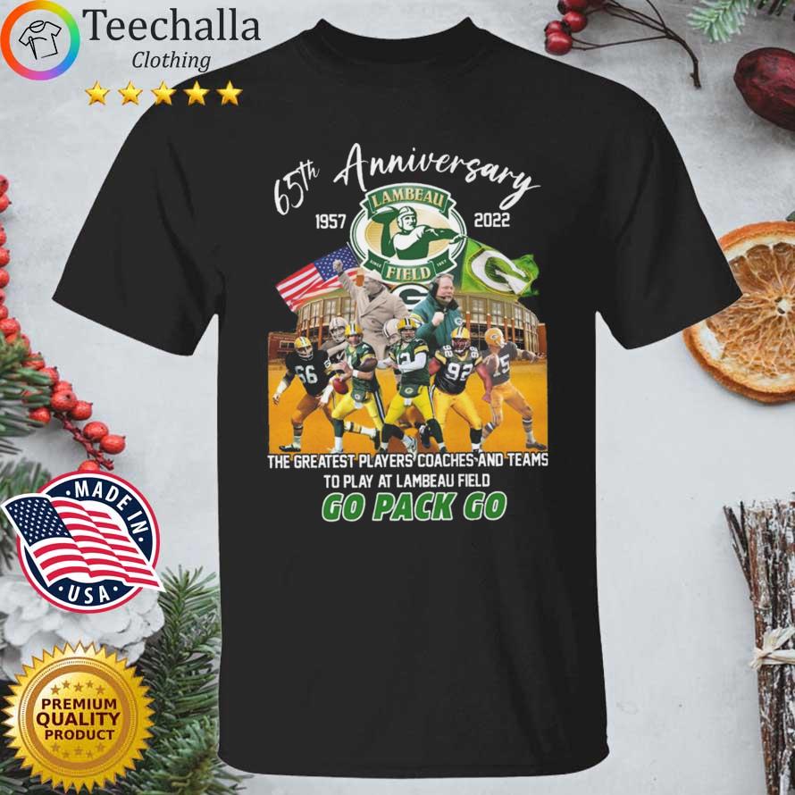 Green Bay Packers 65th Anniversary 1957-2022 Go Pack Go shirt