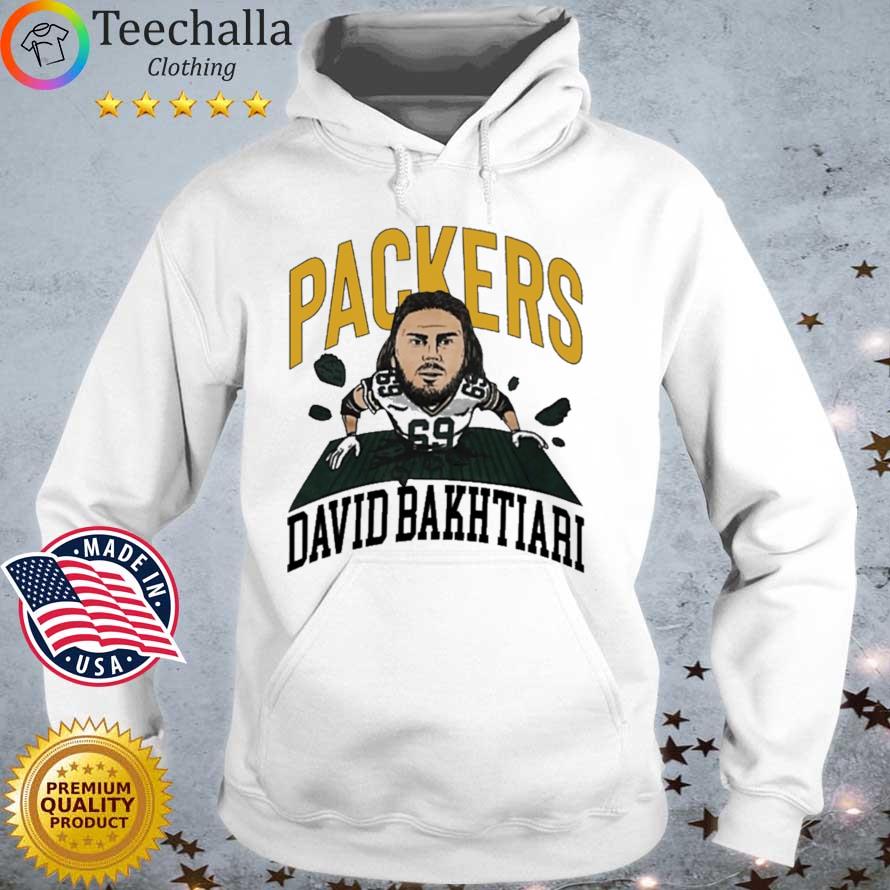 Green Bay Packers David Bakhtiari Shirt Hoodie trang