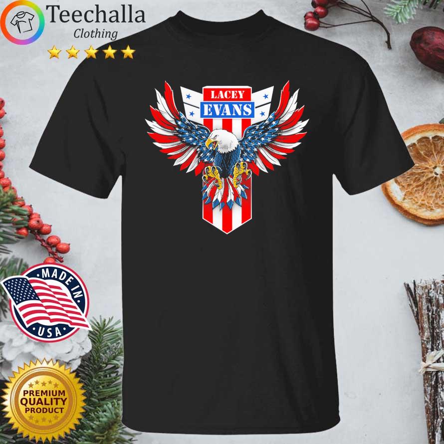 Lacey Evans Branded Eagle American Flag shirt