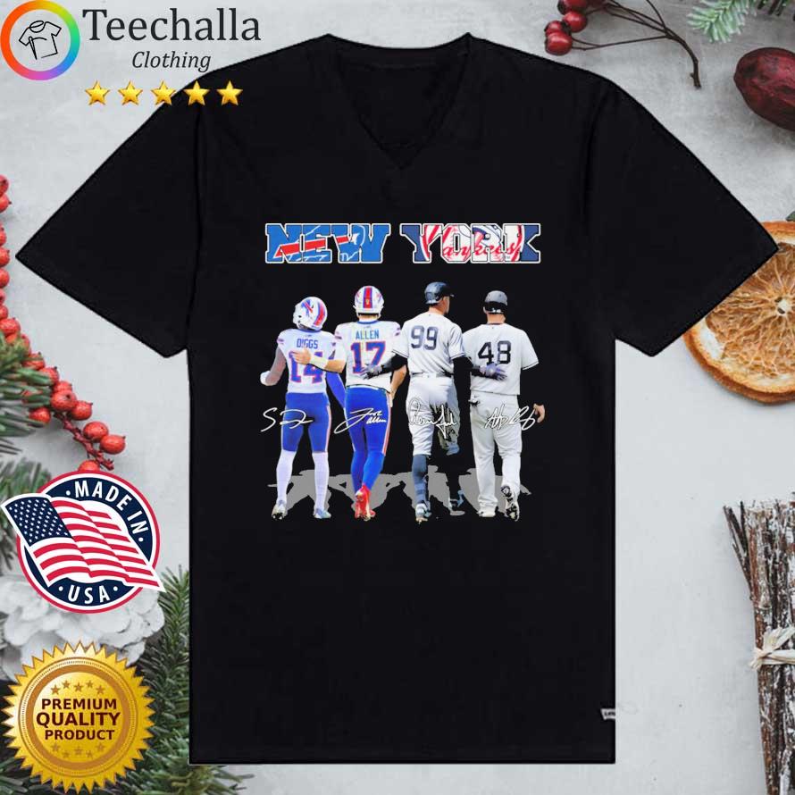 New York Sports Stefon Diggs Josh Allen Aaron Judge And Anthony Vincent  Rizzo Signatures shirt, hoodie, sweater, long sleeve and tank top