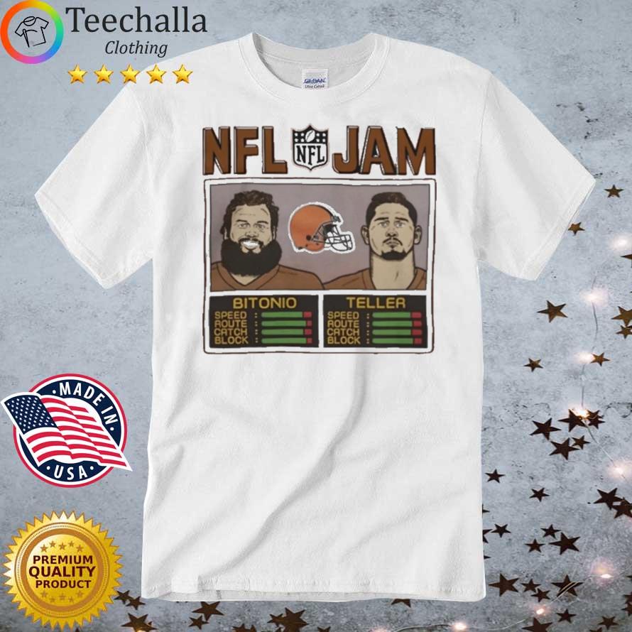 NFL Jam Cleveland Browns Joel Bitonio And Wyatt Teller Shirt