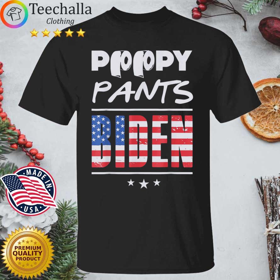 Poopy Pants Biden American Flag shirt