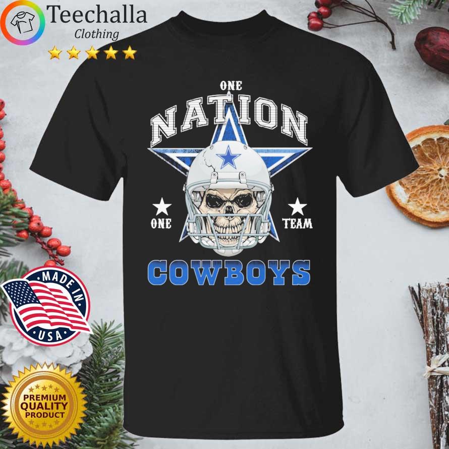 Skull Dallas Cowboys One Nation One Team shirt