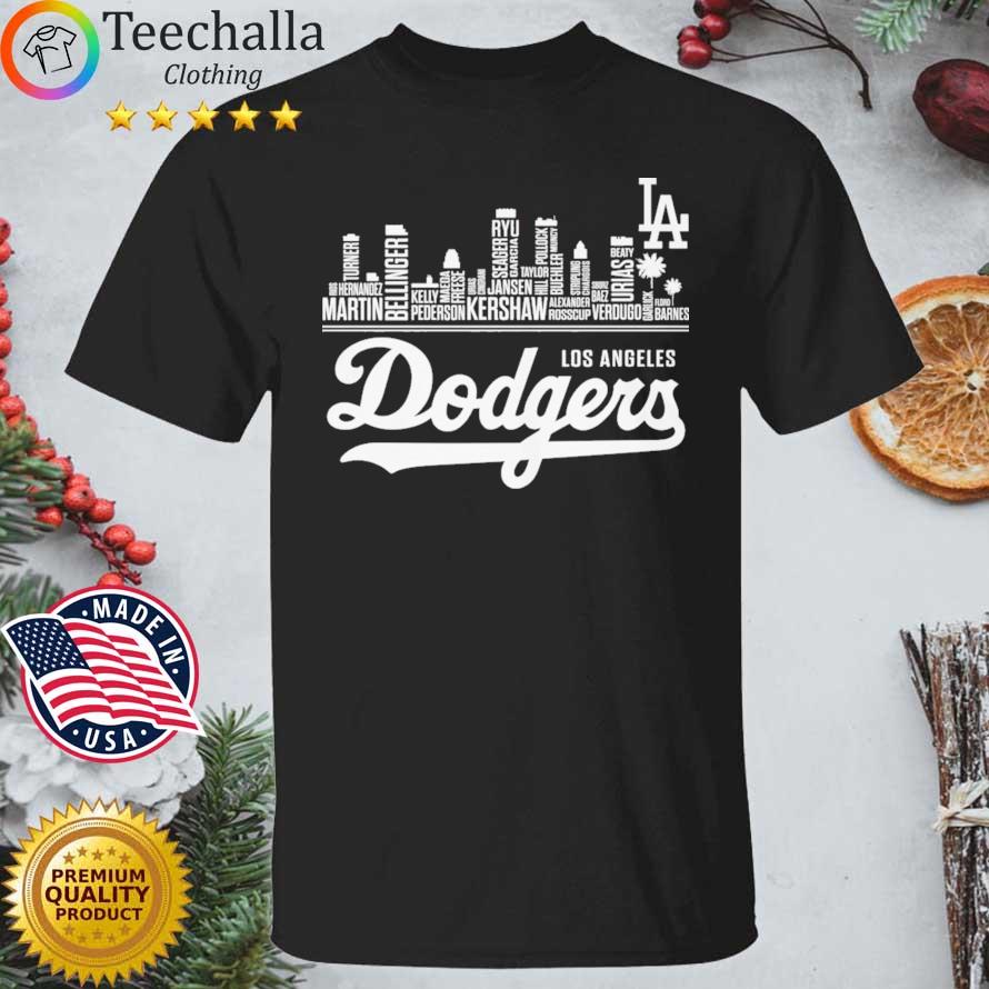 Skylines Los Angeles Dodgers Team Baseball shirt