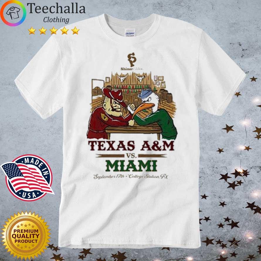 Texas A&M Vs Miami Hurricanes Shiner Park Showdown shirt