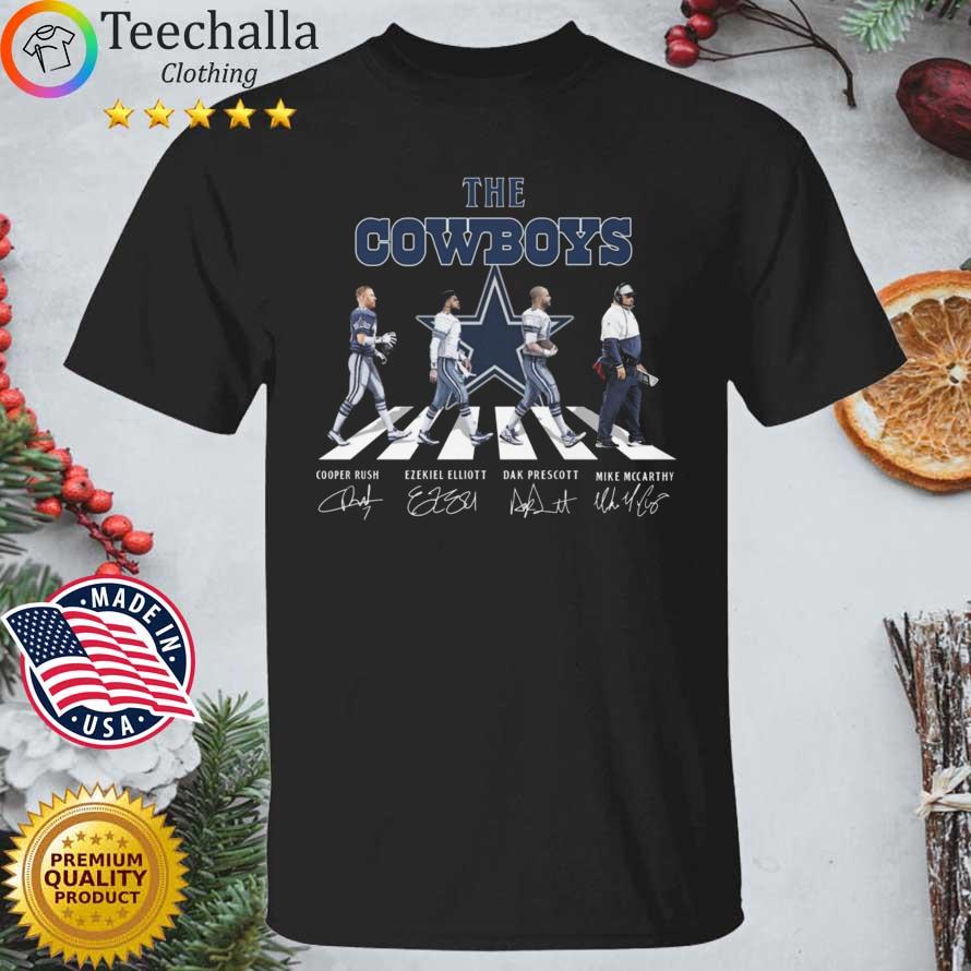 The Dallas Cowboys Cooper Rush Ezekiel Abbey Road Signatures shirt