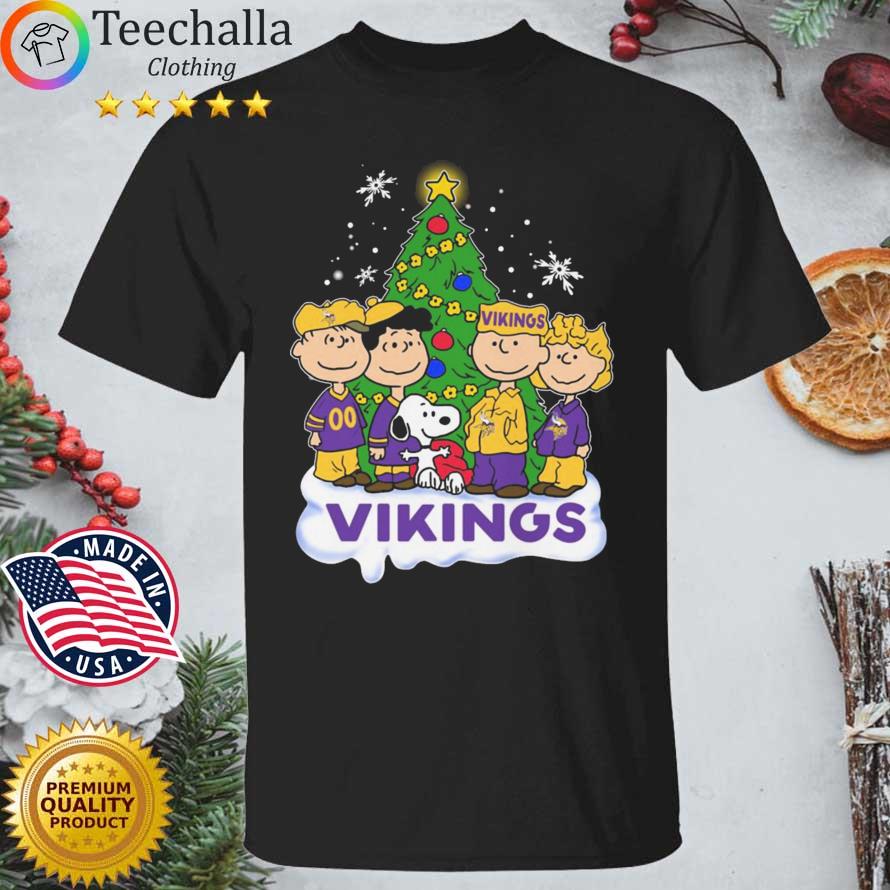 The Peanuts Characters Minnesota Vikings Merry Christmas shirt
