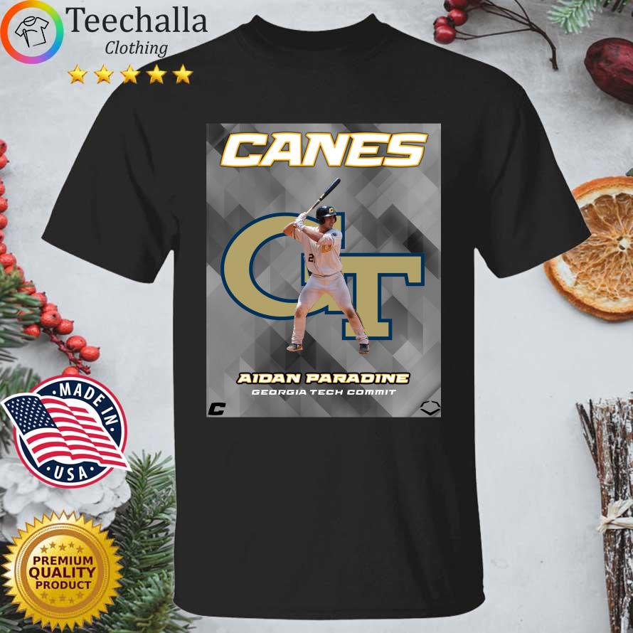 Canes Aidan Paradine Georgia Tech Commit shirt