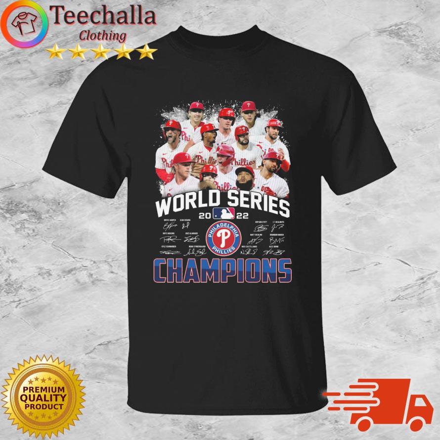 Philadelphia Phillies Team Baseball 2022 World Series Champions Signatures shirt