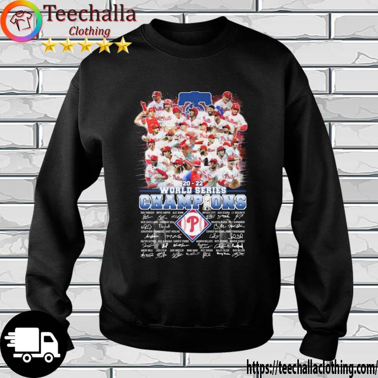 Philadelphia Phillies 2022 World Series Champions Signatures shirt, hoodie,  sweater, long sleeve and tank top