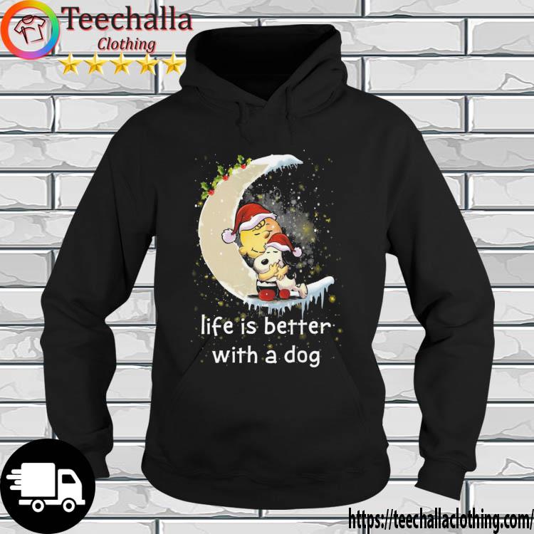 Santa Snoopy And Charlie Brown Life Is Better With A Dog Christmas s hoodie