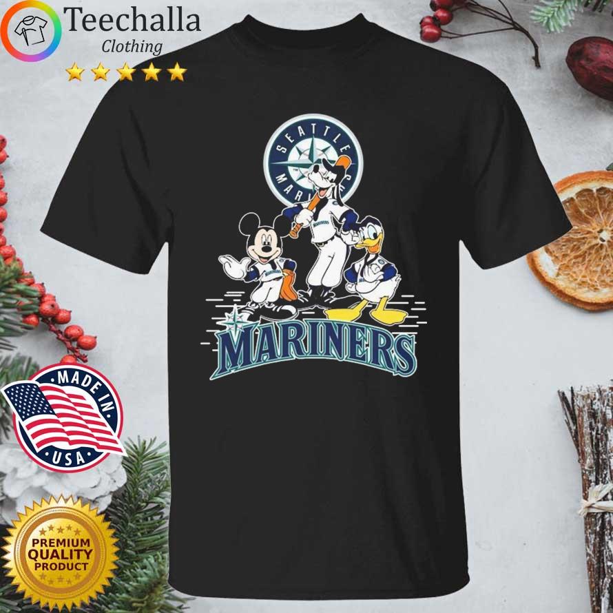 Seattle Mariners Mickey Mouse Goofy And Donald Duck shirt
