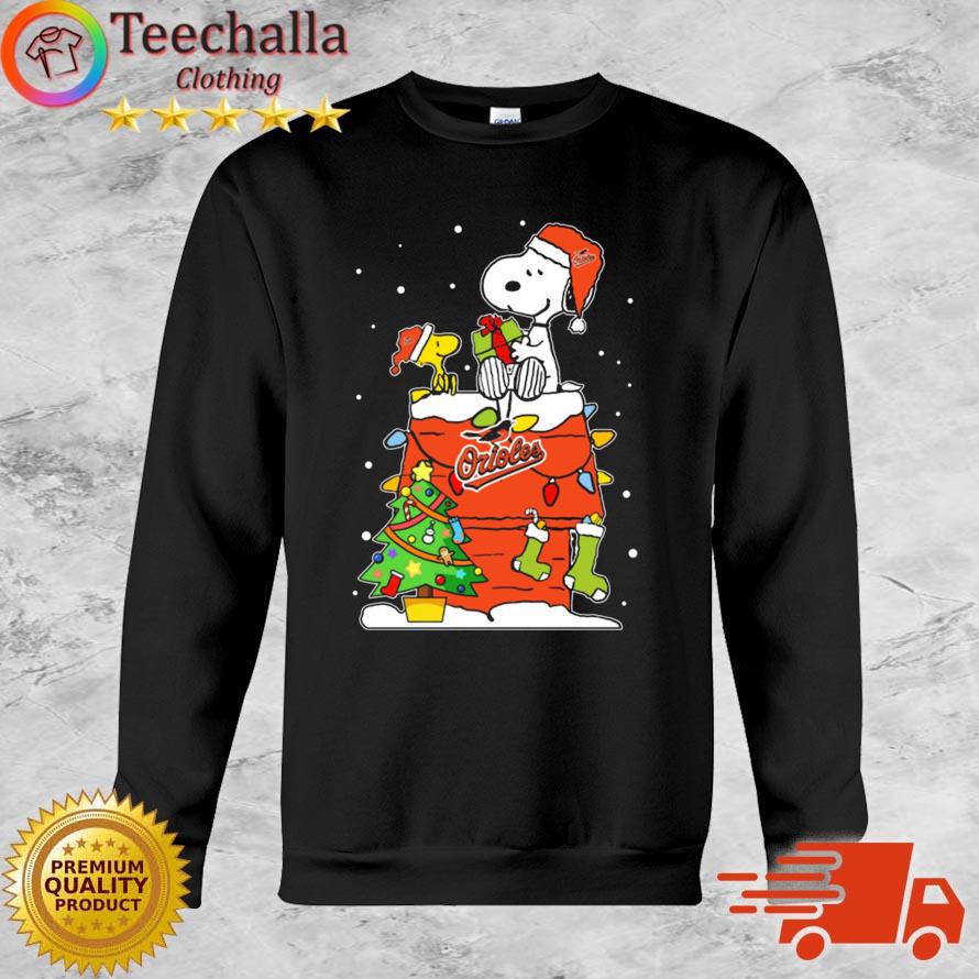 Snoopy And Woodstock Baltimore Orioles Merry Christmas sweater