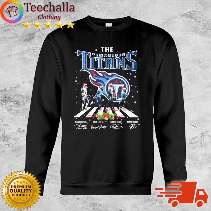 The Titans NFL Team 2022 Abbey Road Merry Christmas Signature Shirt