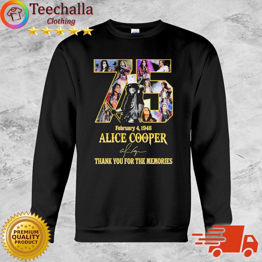 Alice Cooper 1948 Thank You For The Memories Signature shirt