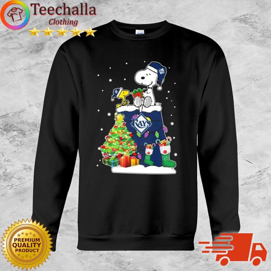 Snoopy And Woodstock Tampa Bay Rays Merry Christmas sweater