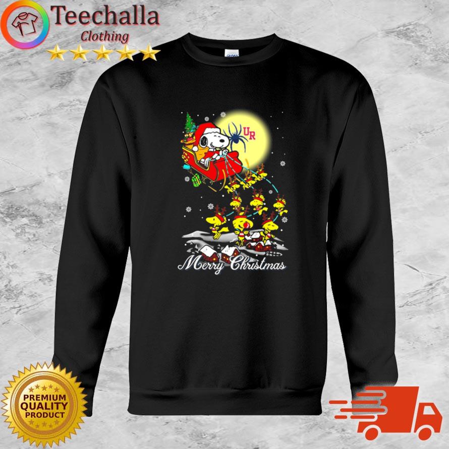 Santa Claus With Sleigh And Snoopy Richmond Spiders Ugly Christmas sweater