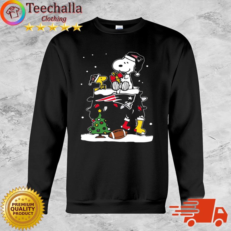 Snoopy And Woodstock New England Patriots Merry Christmas sweater