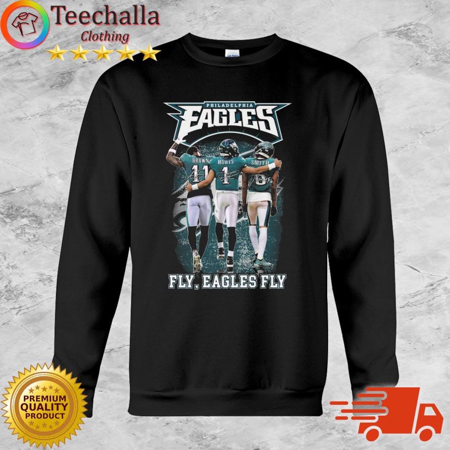 Philadelphia Eagles Fly Eagles Fly Brown Hurts And Smith Signatures shirt