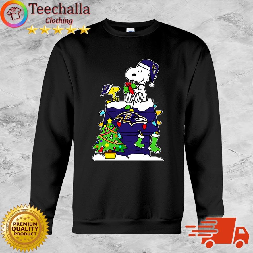 NFL Baltimore Ravens Snoopy And Woodstock Christmas Sweater