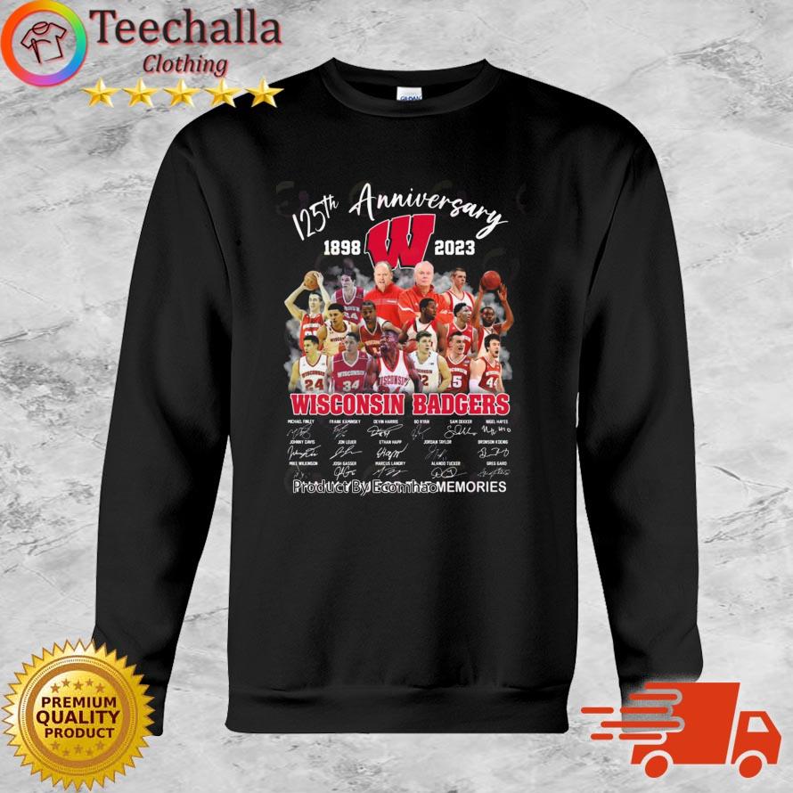 Wisconsin Badgers 125th anniversary 1898-2023 thank you for the memories signatures shirt
