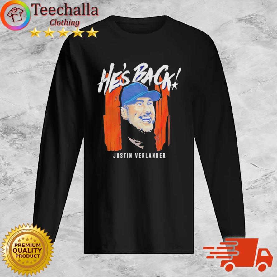 Awesome He's Back Justin Verlander Houston Astros shirt, hoodie, sweater,  long sleeve and tank top