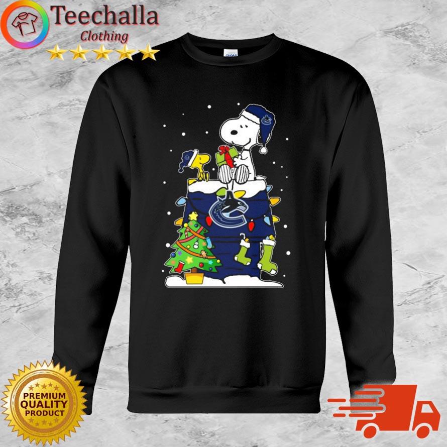 Snoopy And Woodstock Vancouver Canucks Merry Christmas sweater