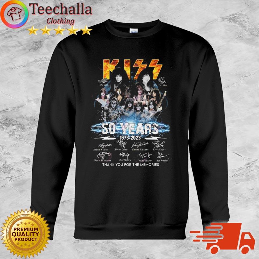 Kiss 50 Years 1973-2023 Thank You For The Memories shirt