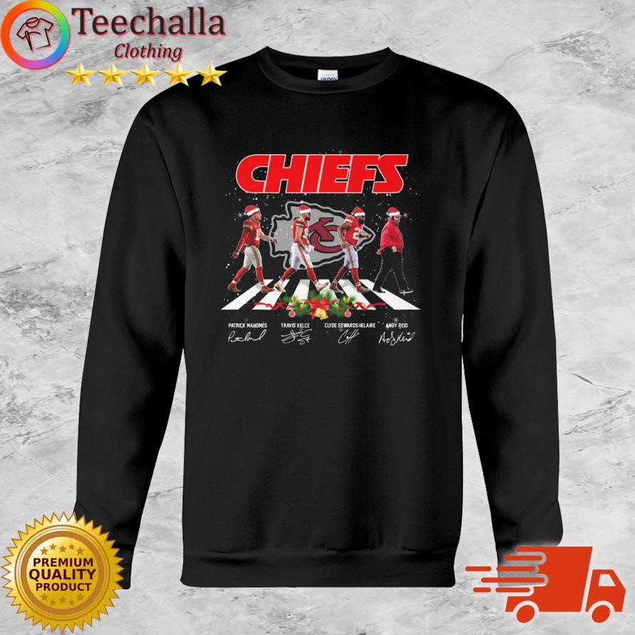 Kansas City Chiefs Abbey Road Merry Christmas Signatures sweater
