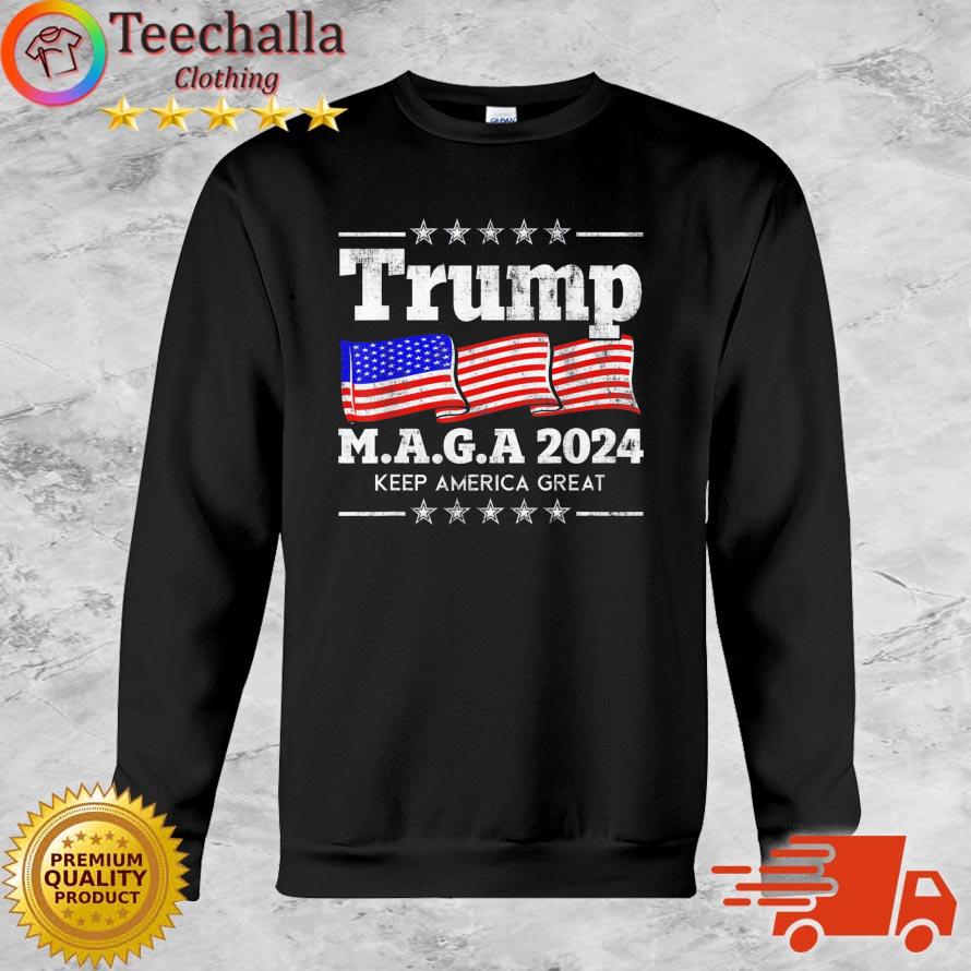 Keep America Great Again Trump American Flag 2024 Shirt