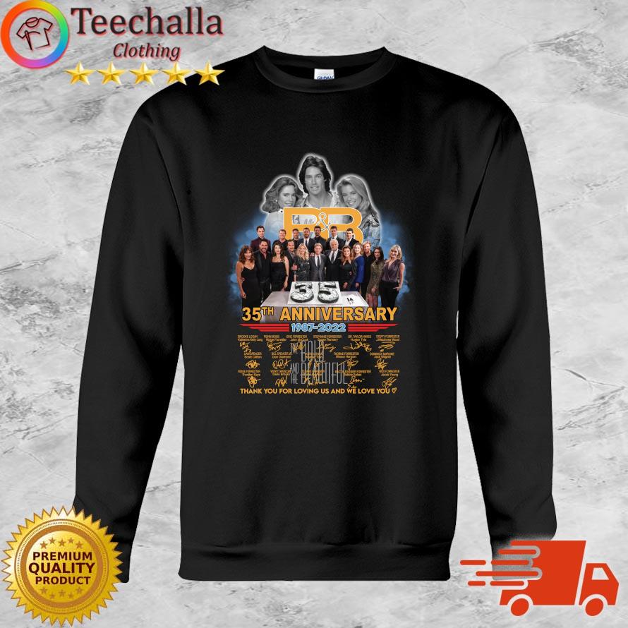 The Bold And The Beautiful 35th Anniversary 1987-2022 Thank You For The Memories Signatures sweatshirt