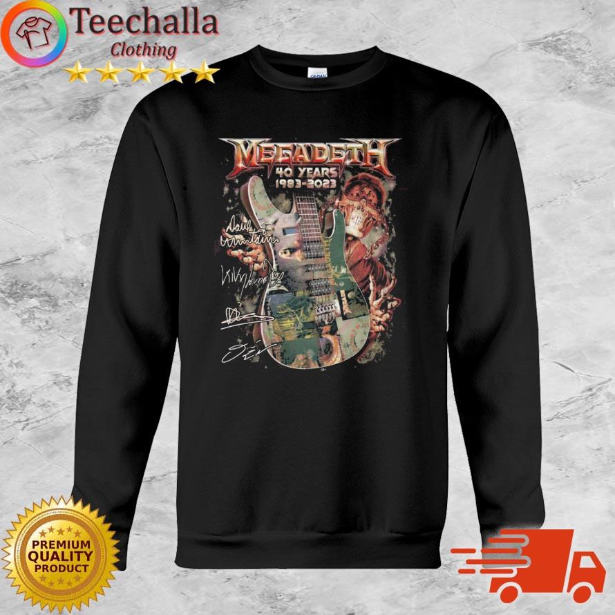 Megadeth 40 Years 1983-2023 Signatures shirt
