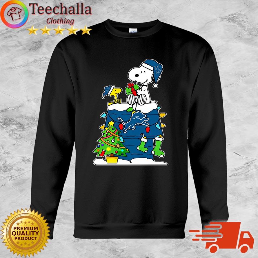 NFL Detroit Lions Snoopy And Woodstock Christmas Sweater